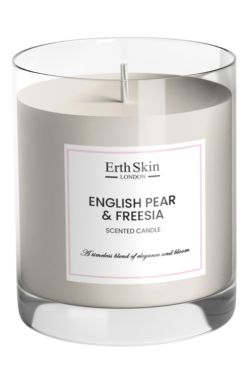 Vela de pera inglesa y fresia